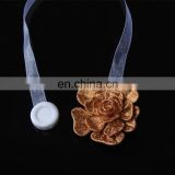 Fashion quality Champagne roses magnetic curtain buckle