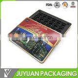 Empty Rectangular Chocolate Candy Gift Packaging Metal Tin Can Box