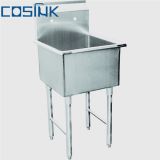 201 304 1 compartment stainless steel commercial sink