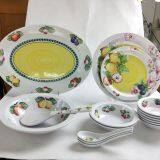 melamine dinnerware set