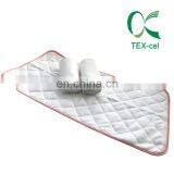 Tex-Cel Suzhou Pink Baby Bed Pad Quilted Bamboo Terry Cloth Waterproof Changing Pad Liners thumbnail-2