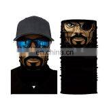 Wholesale Customized Seamless Multifunctional Headwear Outdoor Sports Soft Black Neck Gaiter Tube Bandana Face Mask thumbnail-5