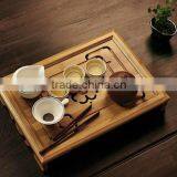 Tea Set Bamboo Tea Tray Saucer Small Drawer Tea Table Storage Water