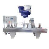 Customized Automatic 2 / 4 / 6 / 8 Heads Yogurt Cup Filling and Sealing Machine thumbnail-2