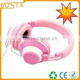 Fashion Hot Selling Best Stylish Lovely Pink Leather Headphone thumbnail-2