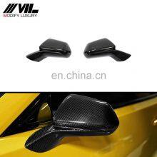 Carbon Fiber Add On Side View Mirror Cover For Chevy Camaro LT SS RS ZL1 2016-2019