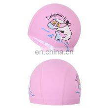 Cartoon Children Swimming Cap Pu Swimming Cap Waterproof Ear Protection Boys And Girls Diving Caps Comfortable thumbnail-4