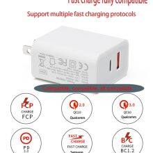 Mobile Phone Chargers, QC3.0 + PD Type C Accessories EU/US Travel Adapter OEM Service thumbnail-5