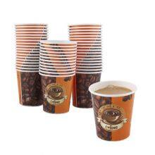 Compostable Disposable Takeaway 8oz Black Single Wall Paper Cups thumbnail-1