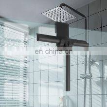 Hot Sell Black Silicone Shower Squeegee Clean Wipers Water Blade With Silicone Hook thumbnail-2