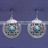 Silver Earring With Turquoise thumbnail-1
