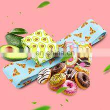 Fabric Food Printed Booti Exercise Resistance Band Workout Donuts Stretch Heavy Custom Resistant Booty Bands