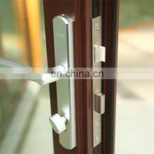 Accordion Bi-Folding Sliding Aluminum Bifold Balcony Ventilation Aluminum Folding Window With Thermal Break