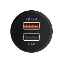 ZUOQI QC3.0 5V 3A 36W Mini Portable Fast Charge Dual USB TYPE-C Car Charger thumbnail-3