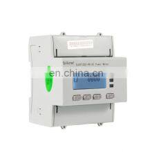 Solar PV kwh meter  battery  monitoring with rs485 DIN rail DC energy meter DJSF1352-RN  for  charging pile