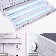 Extra-Wide Map Storage Drawer for Chicago Historic Archives, Heavy-Duty Cold Rolled Steel, Lockable Museum-Grade Large Document Organizer thumbnail-4