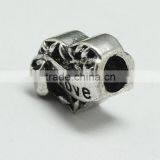 Wholesale Pdora Heart Shape Hole Beads Accessories, Lead Free Nickle Free Zinc Alloy Large Hole Beads thumbnail-3