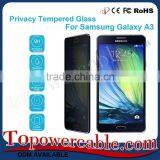 Privacy Anti-Spy Tempered Glass Screen Protector Shield For Samsung Galaxy A3 thumbnail-1