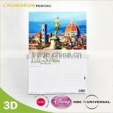 custom 3D lenticular post card