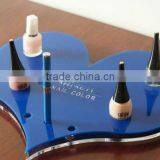 Heart Shape Cosmetic Display Fancy Plexiglass Cosmetic Display Design Nail Polish Box