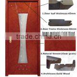 Guangzhou Glass Entri Door Wood Door Used Exterior French Door for Sale thumbnail-2