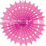 Paper Fan, Tissue Snowflake Paper Honeycomb Fan for Party Wedding Decorations thumbnail-2