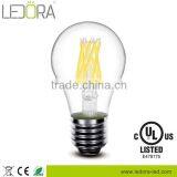120v E26 UL Certificate A19 4W 6W 8W Dimmable LED Filament Bulb ul