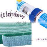 Plastic Hook and Nylon Loop Back to Back Double Side Hook and Loop Straps