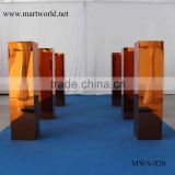1m tall gold mirror surface flower stand pillar column for wedding decorating party and weddings decoration(MWS-020)                        
                                                Quality Choice