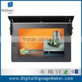 Bus/Car Ceiling Mount 1080P HD 15 Inch Advertising Lcd Kiosk Display