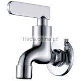 High Quality Brass Two Way Bibcock, Double Handle Bib Tap, Polish and Chrome Finish, M1/2" Wall Mounted thumbnail-2