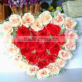 2014 Wholesale Artificial Heart Shaped Wreath for Wedding Decoration
