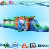 Inflatable Paradise 3 Option Obstacle Course Slide Wet Dry