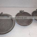 Vintage Bird Feeder Antique Metal Garden Tray