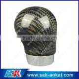 Universal Gear Manual Carbon Fiber Shift Knob Leather Shifter