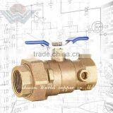 WD-1105 Bronze Ball Valve Single Union Ends With Drain thumbnail-1