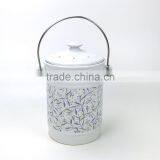 Stoneware Compost Pail,Ceramic Compost Crock thumbnail-2