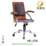 Office Chairs Meeting Room Stacking Chair Cover With Leather Cushion HE-279 thumbnail-6