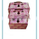 Fashion Nesting Cardboard Children Suitcase With Metal Handle for Packing Quality Choice