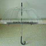 Hot New 2014 Durable Rain Auto Open Clear Transparent Poe Umbrella Breaker