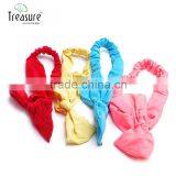 Trendy Girls' Fashion Hair Accessories Check Print Wrap Knot Bow Elastic Headband Head Wrap thumbnail-2