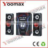 home theater wireless speaker - high power 2.1 channel system for home use,USB,SD,FM remote control,LED Display