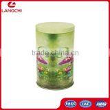Round Double Lids Tea Tin Box thumbnail-1