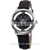 Genuine Leather Mechanical Skeleton Japan Movement Watch thumbnail-1