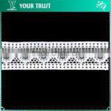 Rhodium Round 10MM Metal Grommet Eyelet White Polyester Lace Strips Trimming thumbnail-6