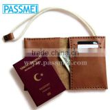 Premium Cowhide Genuine Leather Passport Wallet Case