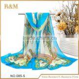 Factory Popular Attractive Style Women Muslim Silk Long Scarf Fastest Delivery thumbnail-4