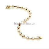 Fashionable Latest Round Starlet Line Bracelet Crystal Bracelet With Gold Plated thumbnail-1