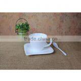 Corporate Gift White Blank Custom Printed Ceramic Coffee Mugs With Saucer thumbnail-6