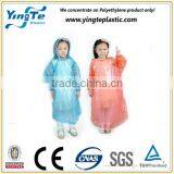 disposable pe plastic biodegradable rain poncho